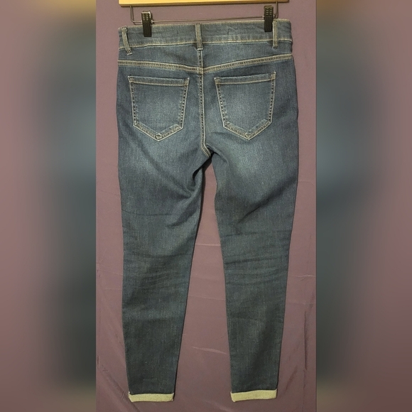 Harper Blue Skinny Jeans with Distressed Detailing - Picture 4 of 9